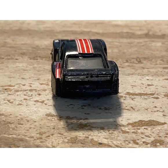 Vintage 1977 Ford Capri Toy Car Black With Red Stripes Goodyear - Picture 5 of 6